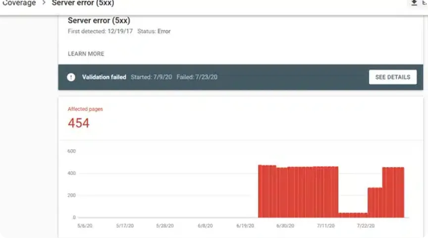 آیا ارور 500 بر سئو تاثیر میگذارد؟